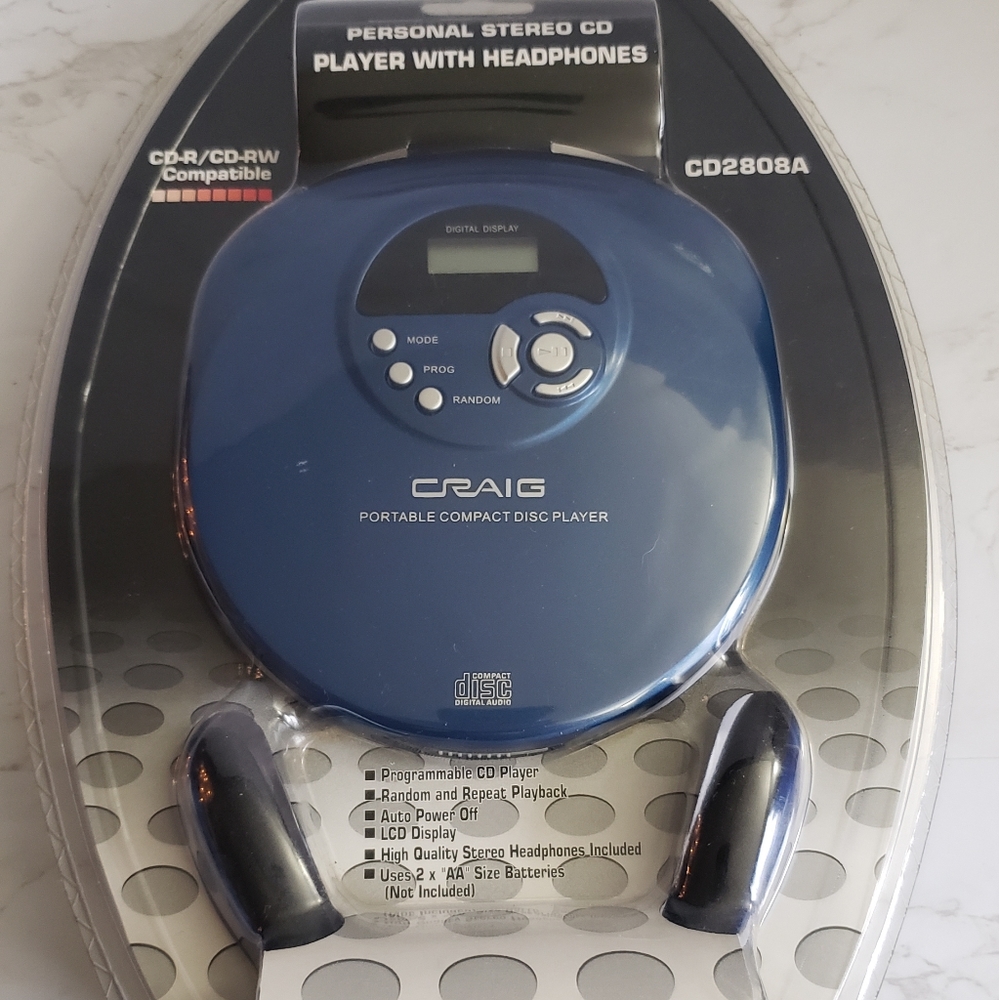 CD Player with Headphones